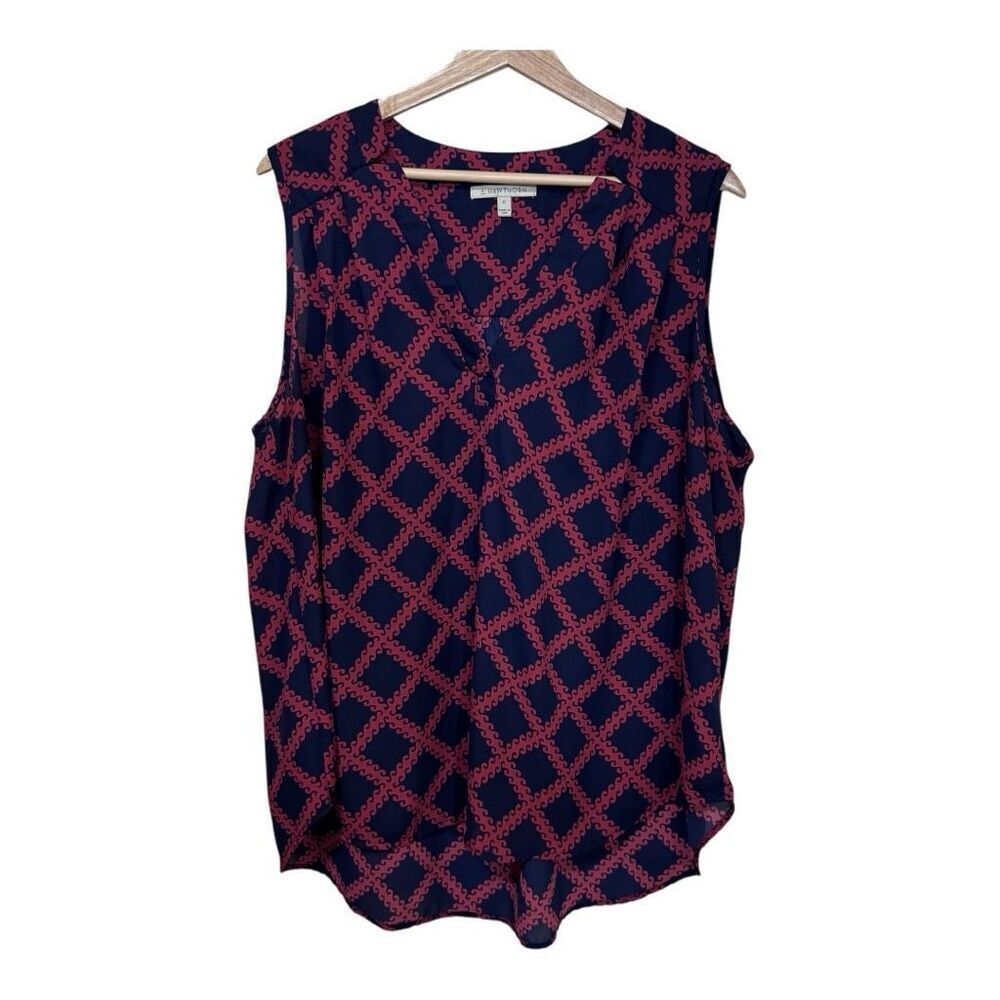 41Hawthorne Shelley Split Neck Blouse size 2x